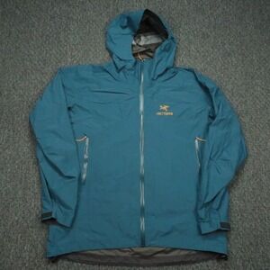 Arcteryx Jacket Mens XXL Blue Beta SL GTX Gore Gold 24k Logo Hooded Outdoors